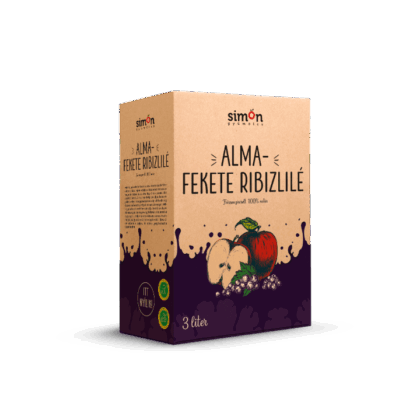 Simon gyümölcs 100% Alma – Feketeribizlilé - 3 L