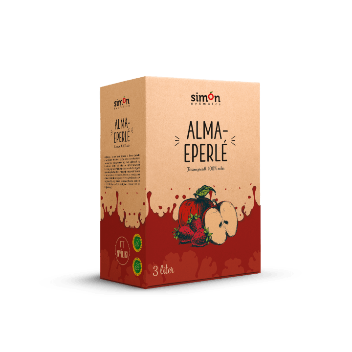 Simon gyümölcs 100% Alma-Eperlé - 3 L