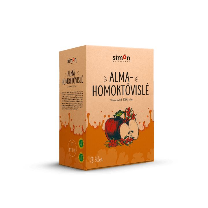 Simon gyümölcs 100% Alma-Homoktövislé – 3 L