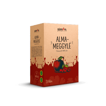 Simon gyümölcs 100% Alma-Meggylé – 3 L